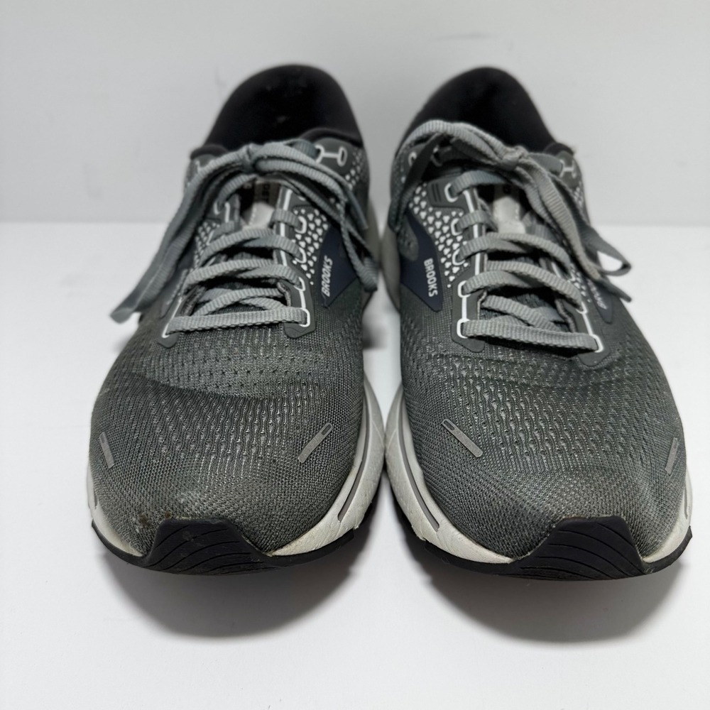 Brooks Ghost 14 Mens Running Shoes Grey Black 1103691D067 Size 11 D